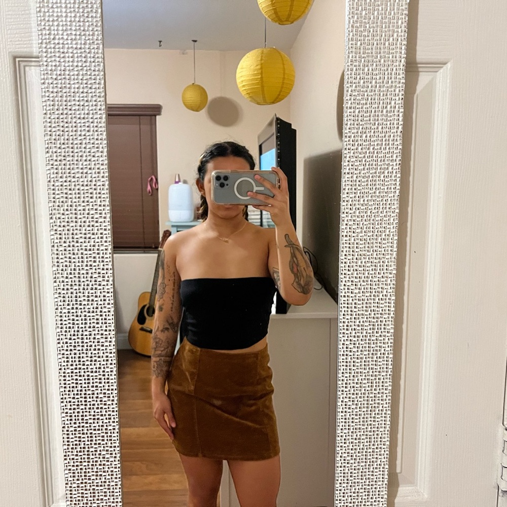 Brown Corduroy Skirt